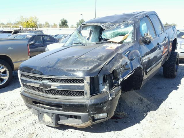 3GCPCTE09BG324448 - 2011 CHEVROLET SILVERADO BLACK photo 2