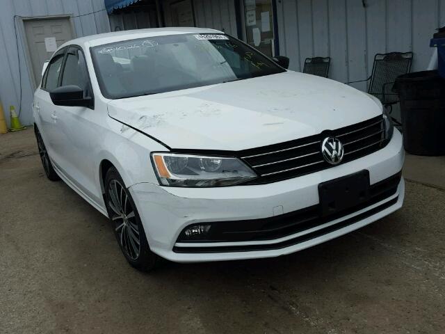 3VWB17AJXGM252378 - 2016 VOLKSWAGEN JETTA SPOR WHITE photo 1