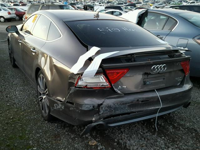 WAU2GAFC2DN010790 - 2013 AUDI A7 PRESTIG GRAY photo 3