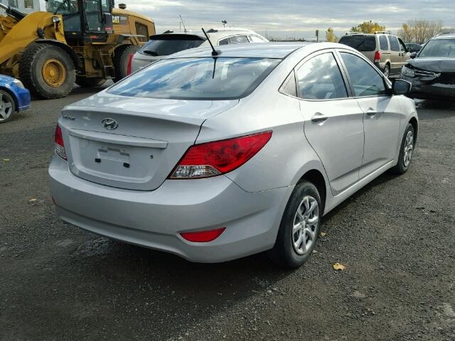 KMHCT4AE2CU257112 - 2012 HYUNDAI ACCENT GLS SILVER photo 4