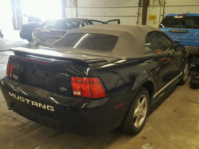 1FAFP444X2F189823 - 2002 FORD MUSTANG BLACK photo 4