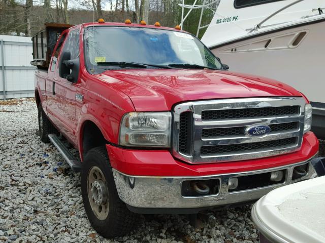 1FTSX21515EA82504 - 2005 FORD F250 SUPER RED photo 1