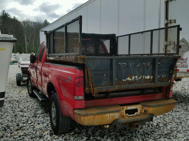 1FTSX21515EA82504 - 2005 FORD F250 SUPER RED photo 3