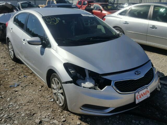 KNAFX4A64G5437994 - 2016 KIA FORTE LX SILVER photo 1