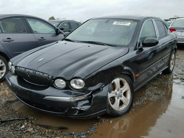 SAJEA51C32WC14476 - 2002 JAGUAR X-TYPE BLACK photo 2