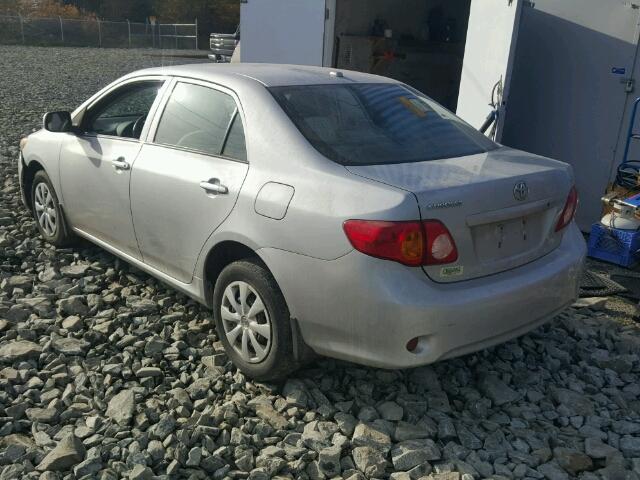 2T1BU4EE1AC246698 - 2010 TOYOTA COROLLA BA SILVER photo 3