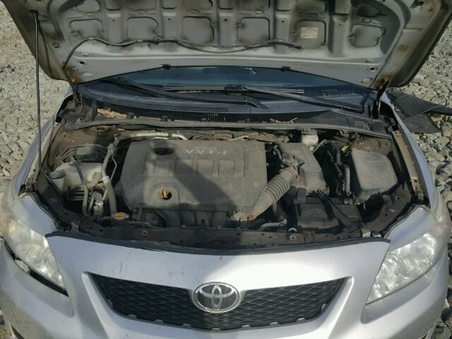 2T1BU4EE1AC246698 - 2010 TOYOTA COROLLA BA SILVER photo 7