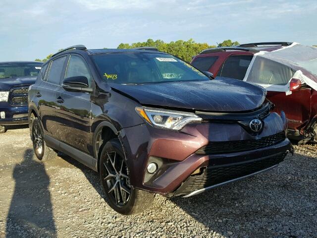 2T3NFREV8HW370522 - 2017 TOYOTA RAV4 SE PURPLE photo 1