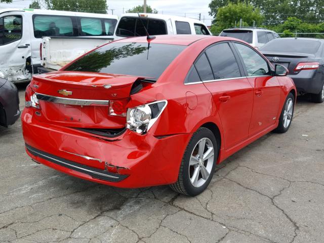 1G1PG5SC6C7230631 - 2012 CHEVROLET CRUZE LT RED photo 4