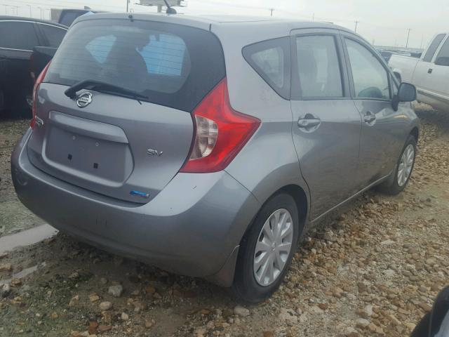 3N1CE2CP9EL375742 - 2014 NISSAN VERSA NOTE SILVER photo 4