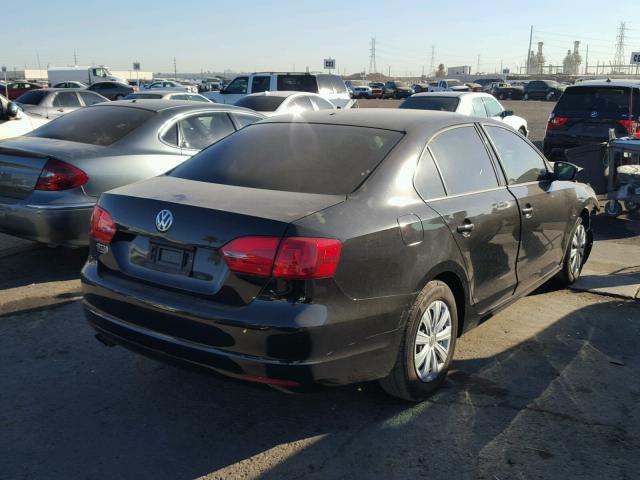 3VW2K7AJ5EM439151 - 2014 VOLKSWAGEN JETTA BASE 黑色 照片 4