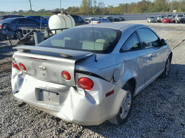 1G1AL15F477174615 - 2007 CHEVROLET COBALT LT SILVER photo 4