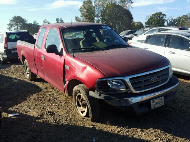 1FTRX172X2NA29656 - 2002 FORD F150 BURGUNDY photo 1