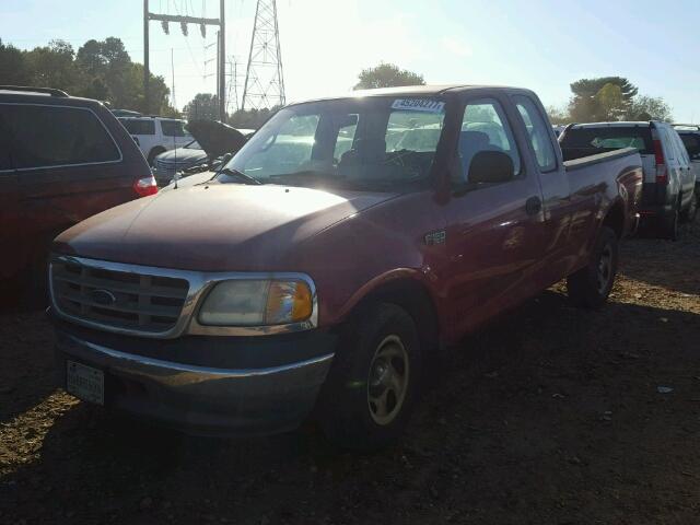 1FTRX172X2NA29656 - 2002 FORD F150 BURGUNDY photo 2