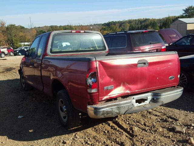 1FTRX172X2NA29656 - 2002 FORD F150 BURGUNDY photo 3