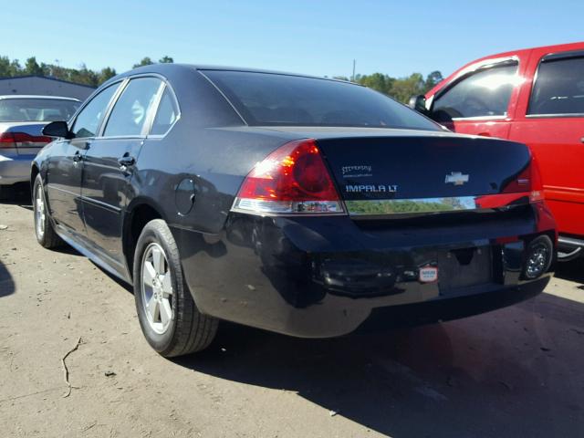 2G1WG5EK2B1134313 - 2011 CHEVROLET IMPALA LT BLACK photo 3