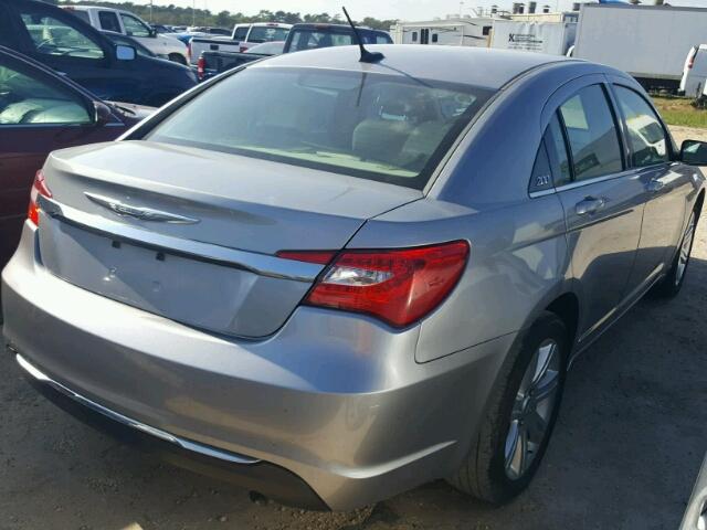 1C3CCBAB4DN671698 - 2013 CHRYSLER 200 LX SILVER photo 4