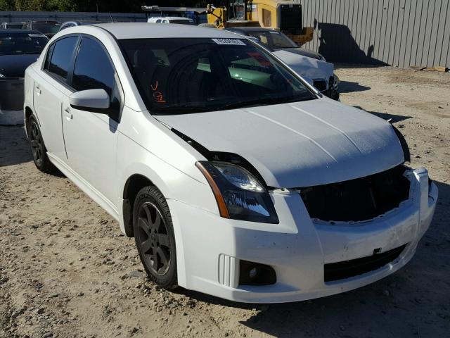 3N1AB6AP2CL714252 - 2012 NISSAN SENTRA 2.0 WHITE photo 1