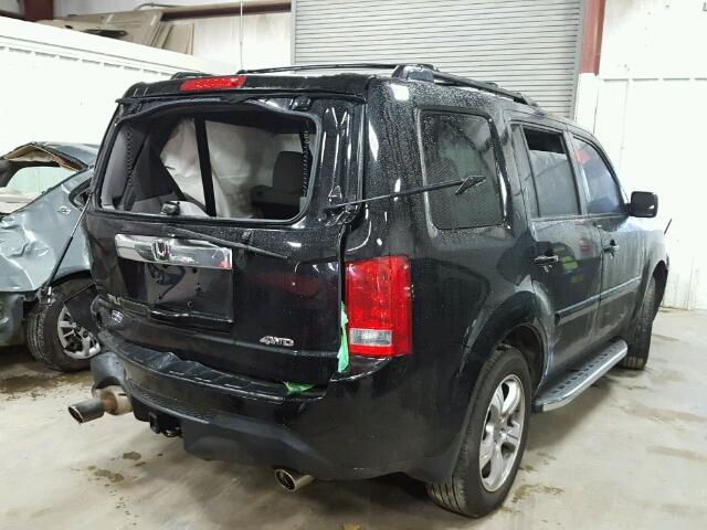 5FNYF4H66DB003672 - 2013 HONDA PILOT EXL BLACK photo 4