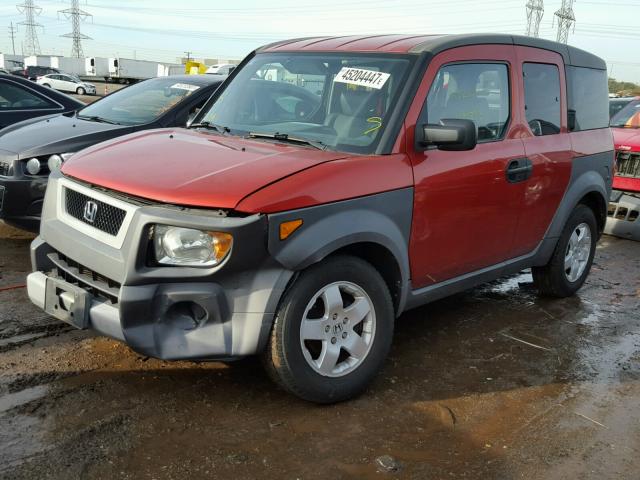 5J6YH28523L037541 - 2003 HONDA ELEMENT EX ORANGE photo 2