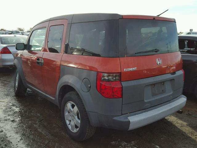 5J6YH28523L037541 - 2003 HONDA ELEMENT EX ORANGE photo 3