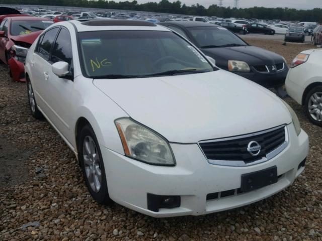 1N4BA41E38C808897 - 2008 NISSAN MAXIMA SE WHITE photo 1