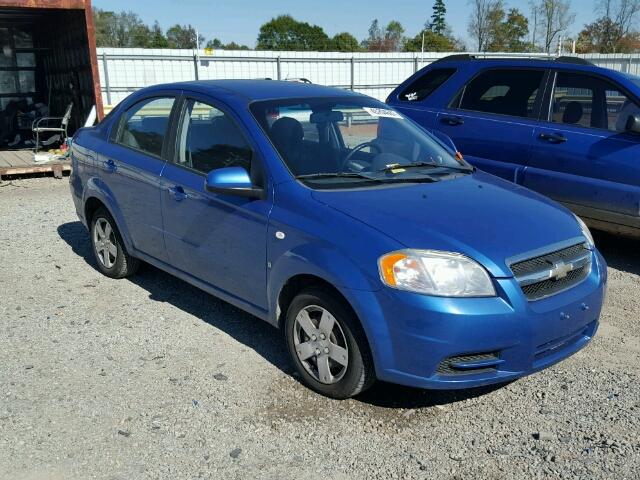 KL1TD56648B220663 - 2008 CHEVROLET AVEO BASE BLUE photo 1