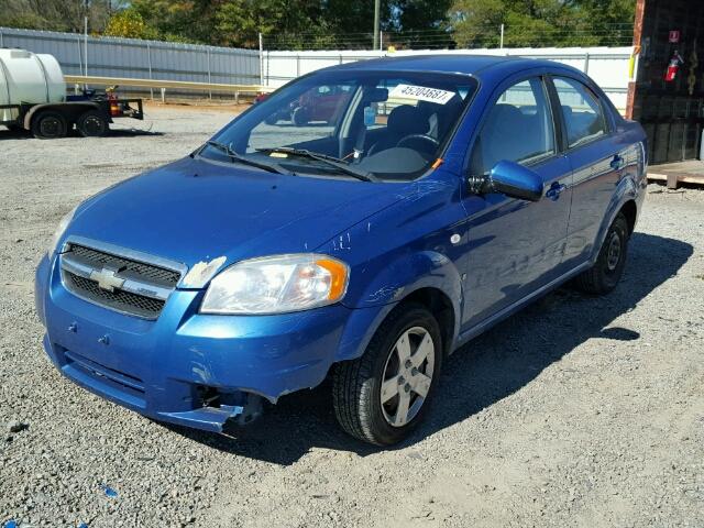 KL1TD56648B220663 - 2008 CHEVROLET AVEO BASE BLUE photo 2