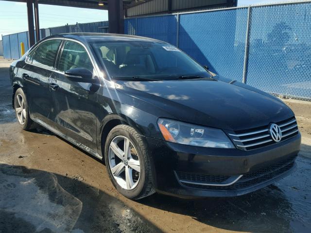 1VWBP7A32CC065194 - 2012 VOLKSWAGEN PASSAT SE BLACK photo 1