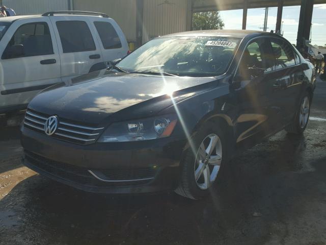 1VWBP7A32CC065194 - 2012 VOLKSWAGEN PASSAT SE BLACK photo 2