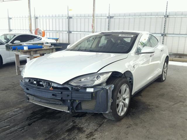 5YJSA1CN4DFP26227 - 2013 TESLA MODEL S Սպիտակ լուսանկար 2