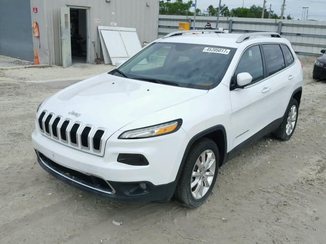 1C4PJLDB2GW200510 - 2016 JEEP CHEROKEE WHITE photo 2