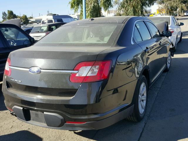 1FAHP2DW0CG136204 - 2012 FORD TAURUS SE BLACK photo 4