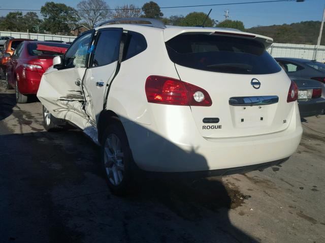 JN8AS5MT7BW150756 - 2011 NISSAN ROGUE S WHITE photo 3