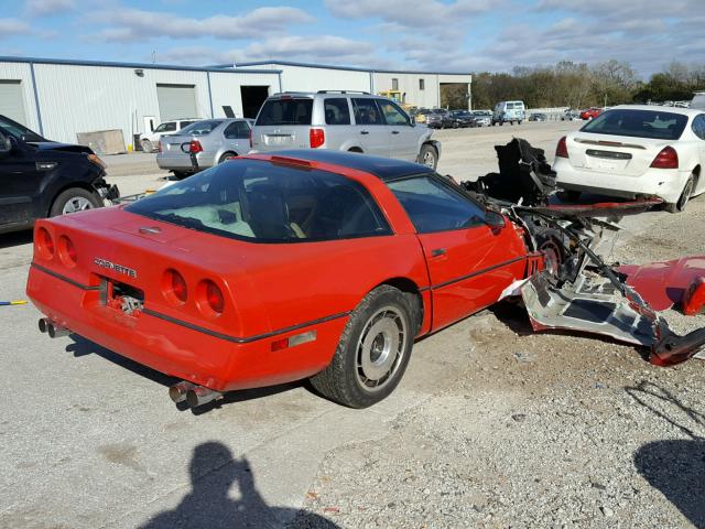 1G1YY0786G5112038 - 1986 CHEVROLET CORVETTE RED photo 4