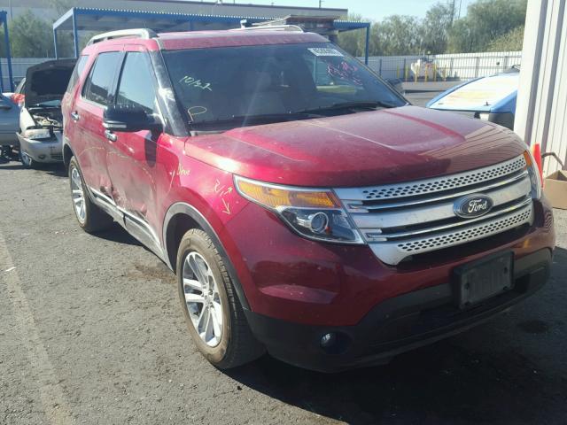 1FM5K8D82FGB84738 - 2015 FORD EXPLORER X RED photo 1