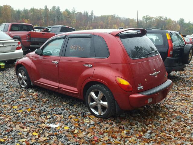 3C8FY78G95T618682 - 2005 CHRYSLER PT CRUISER RED photo 3