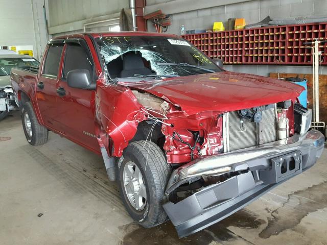 1GTDT136248169846 - 2004 GMC CANYON BURGUNDY photo 1