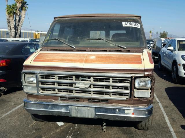 0000CGL258U163728 - 1978 CHEVROLET VAN BROWN photo 9