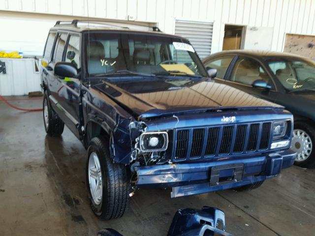 1J4FF58S71L595337 - 2001 JEEP CHEROKEE BLUE photo 1