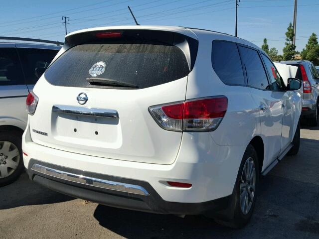 5N1AR2MN6EC687370 - 2014 NISSAN PATHFINDER WHITE photo 4