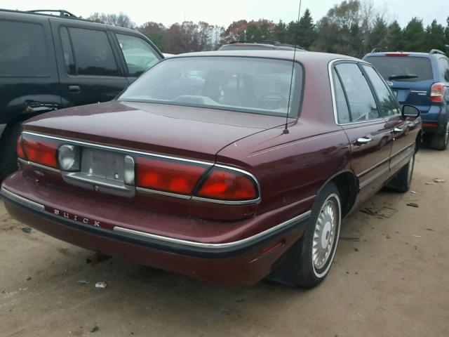 1G4HP52K3WH415023 - 1998 BUICK LESABRE MAROON photo 4