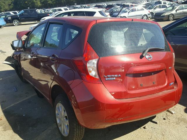 3N1CE2CP5FL403568 - 2015 NISSAN VERSA NOTE RED photo 3