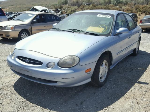 1FAFP52U6WA111194 - 1998 FORD TAURUS LX BLUE photo 2