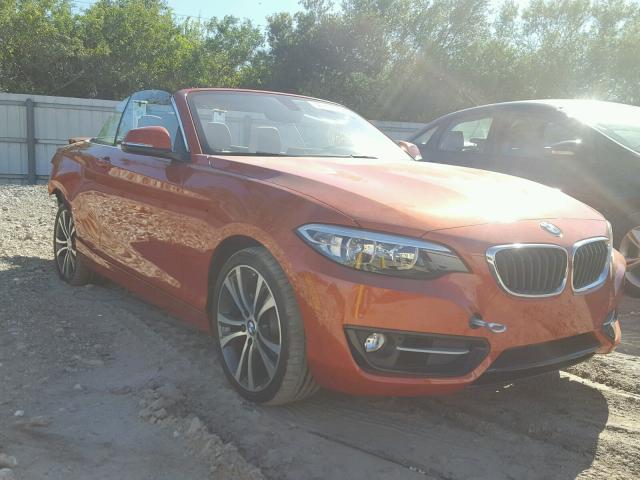 WBA1K9C57GV322767 - 2016 BMW 228 I ORANGE photo 1