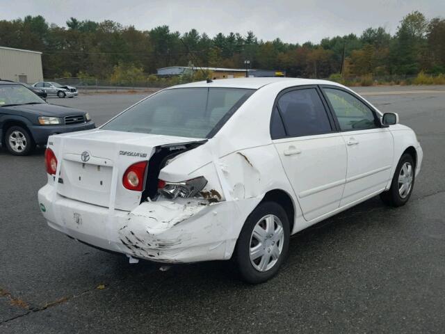 1NXBR32E35Z352056 - 2005 TOYOTA COROLLA WHITE photo 4