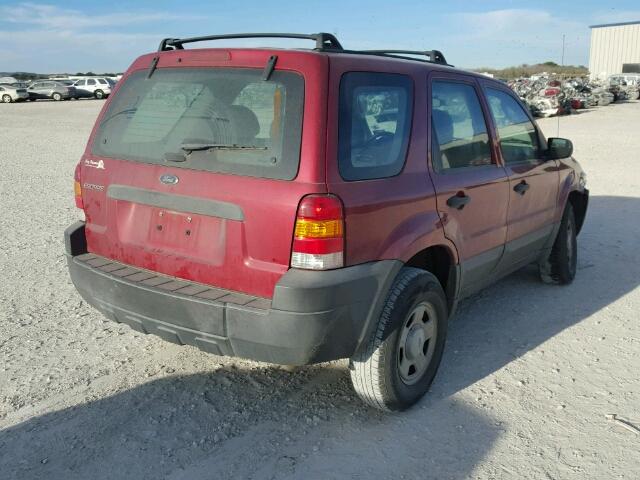 1FMYU02Z37KB70382 - 2007 FORD ESCAPE XLS MAROON photo 4