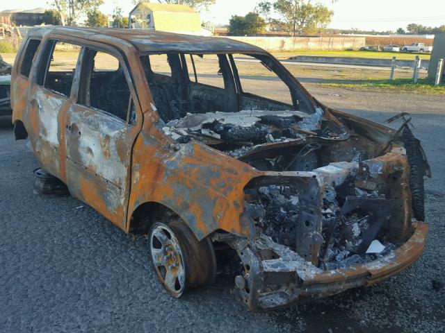 5FNYF3H28DB036261 - 2013 HONDA PILOT LX BURN photo 1