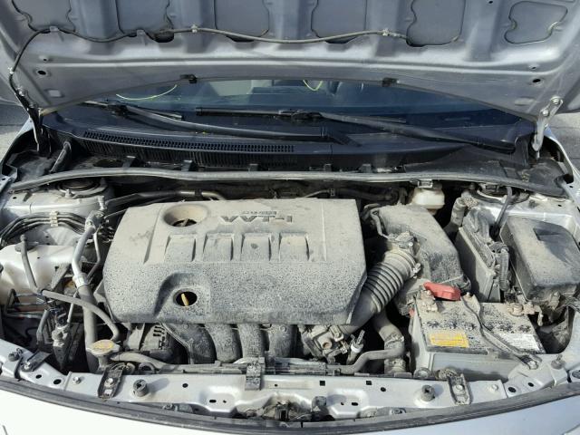 JTDBU4EE1B9154837 - 2011 TOYOTA COROLLA SILVER photo 7