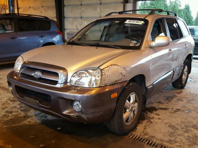 KM8SC73E26U104258 - 2006 HYUNDAI SANTA FE SILVER photo 2